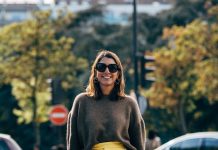 9 MODURI DE A PURTA PANTALONI GALBENI