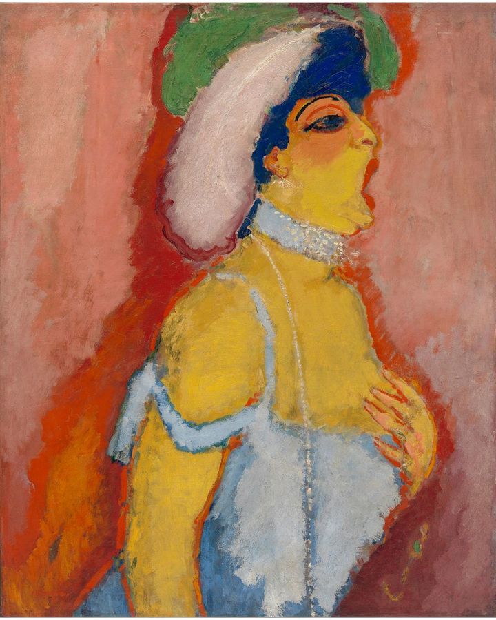 Modjesko, cantareata soprano (1908) de Kees van Dongen (Credit: Muzeul de Arta Moderna, New York, cadou domnului si doamnei Peter A Rubel, 1955)